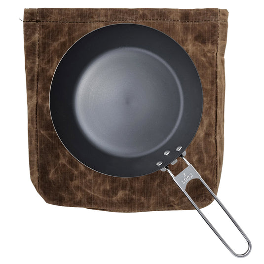 Carbon Skillet & Waxed Canvas Bag